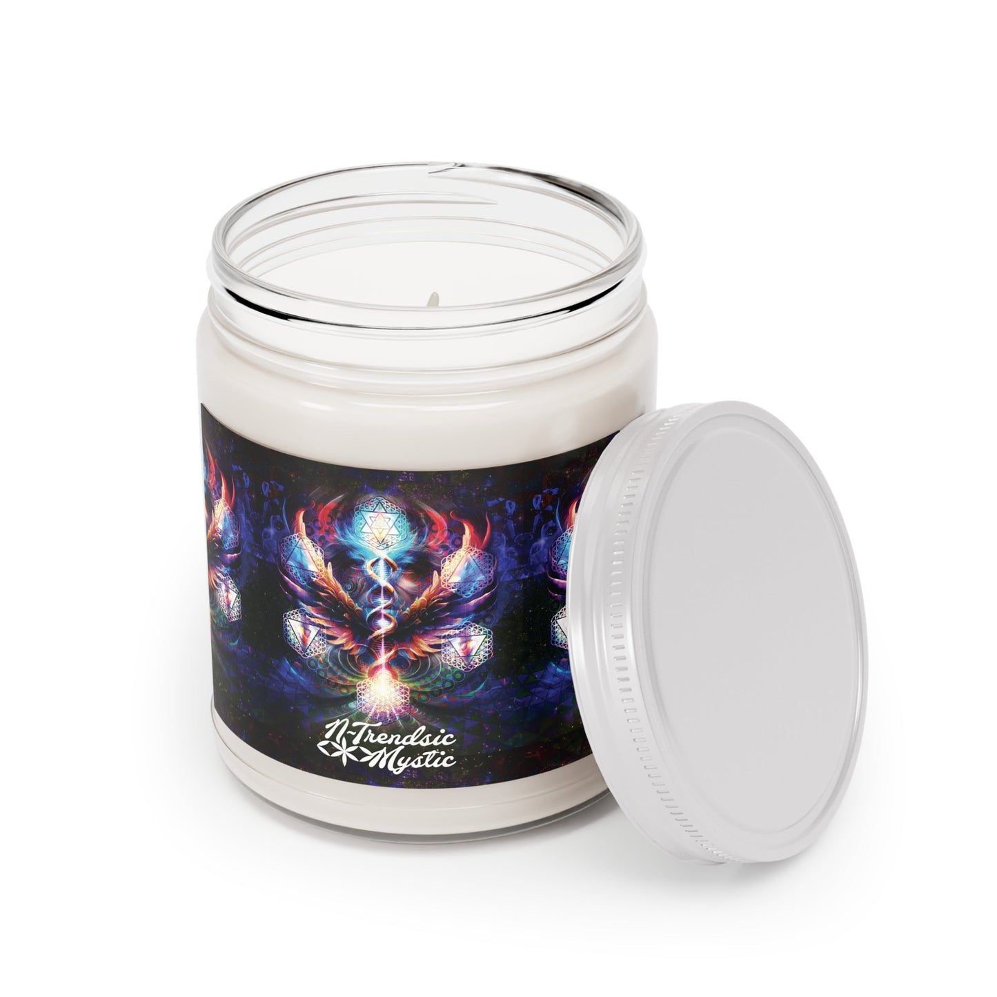 Essence of the All | 9oz Scented Candle with Sacred Geometry Flame