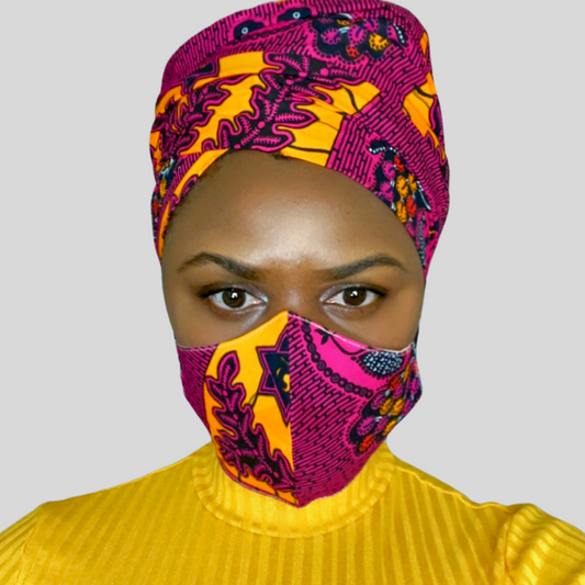 Nisha Head Wrap & Face Mask