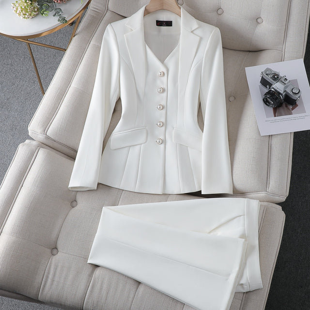 Women’s Office Business Suit Jacket and Pants Set