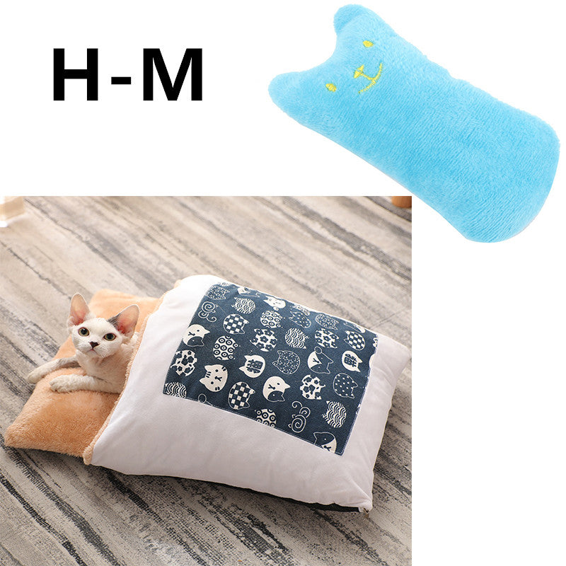 Winter Warm Cat Closed Removable And Washable Quilt