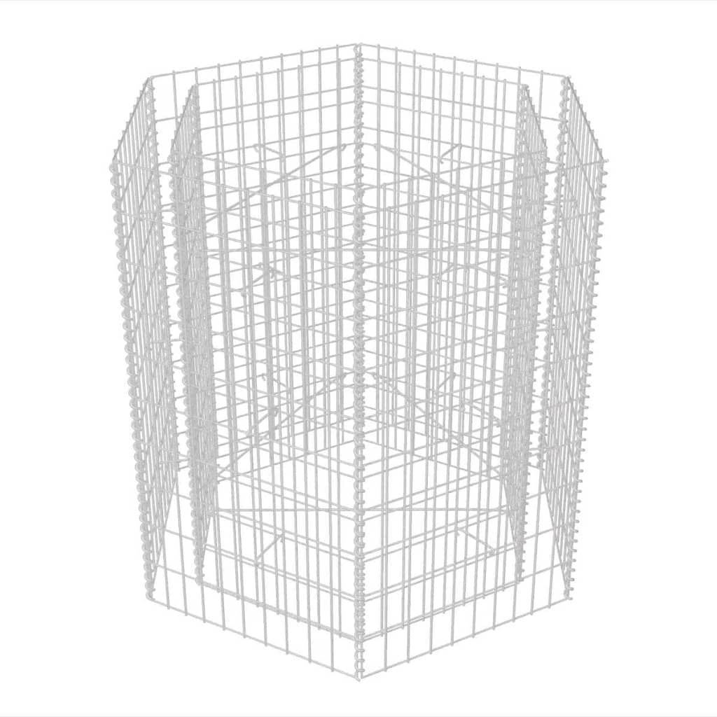 Hexagonal Gabion Raised Bed 39.4"x35.4"x39.4"