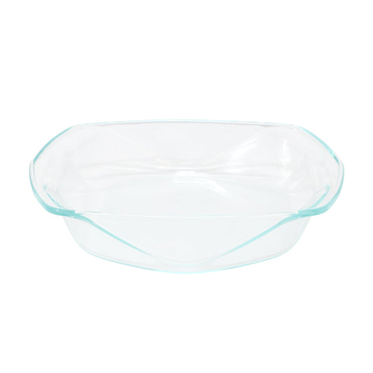 Soho Lounge Carnegie Hill 12 inch x 10 Inch x 2.6 Inch Tempered Glass Roaster Pan with Built-in Handles