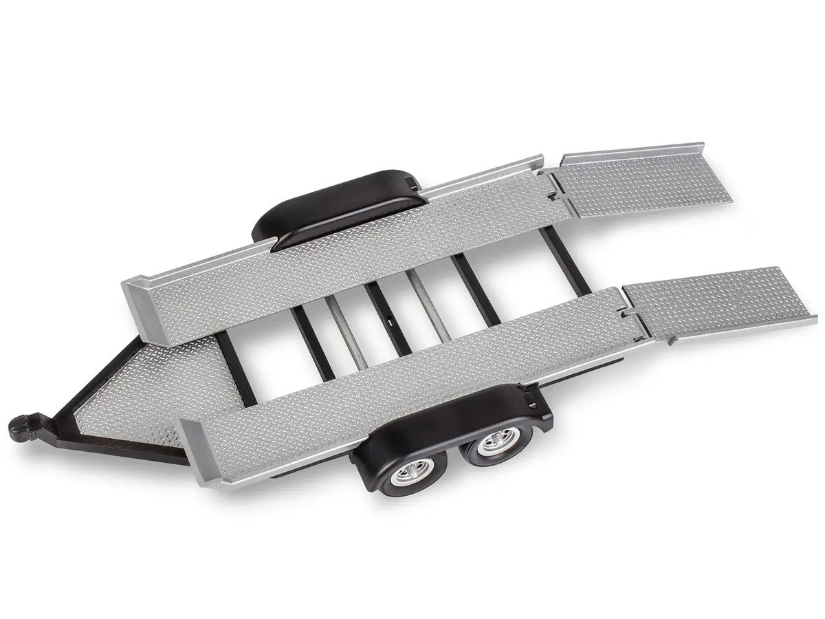 Level 3 Model Kit 1978 Chevrolet Off-Road 4x4 Pickup Truck and "Malibu Grand Prix" Virage with Trailer "Fantasy Formula" 1/25 Scale Model by Revell