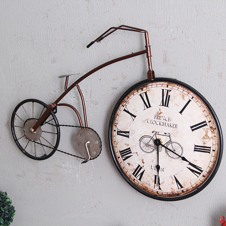 Creative bicycle wall clock