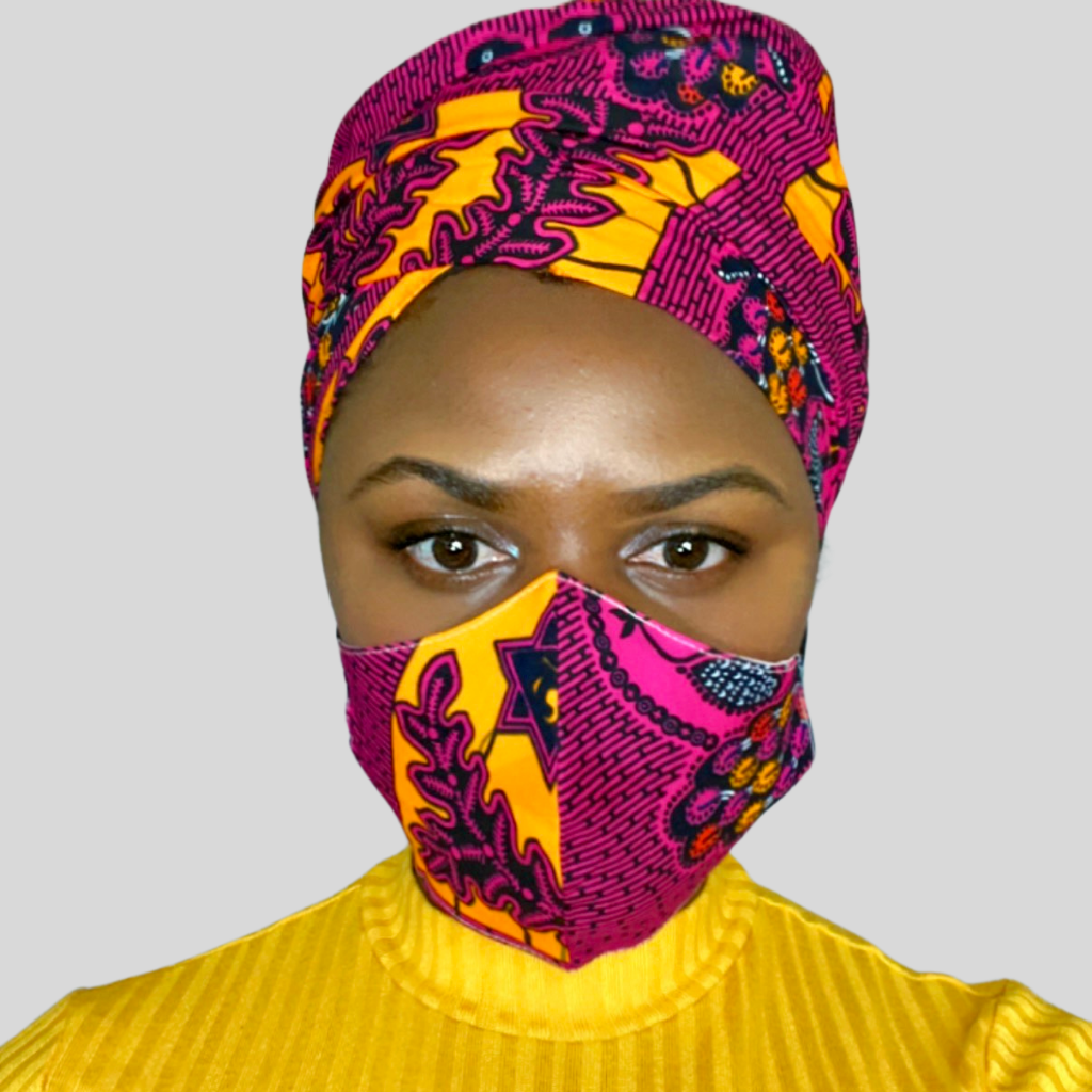 Nisha Head Wrap & Face Mask