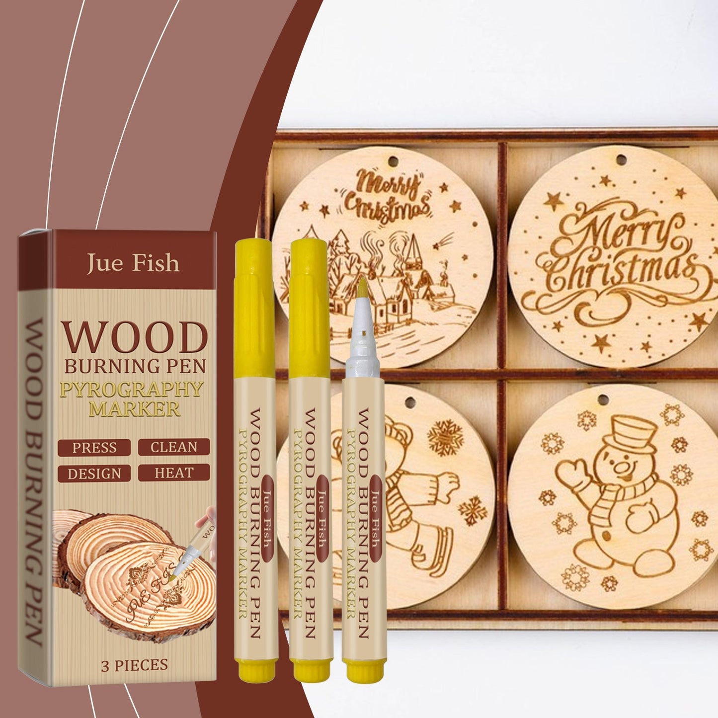 Wood Burning Pens 3pcs1box