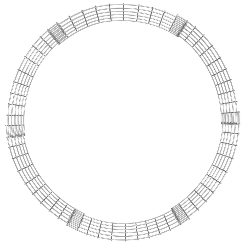 Circular Gabion Pole Galvanized Steel 39.4"x19.7