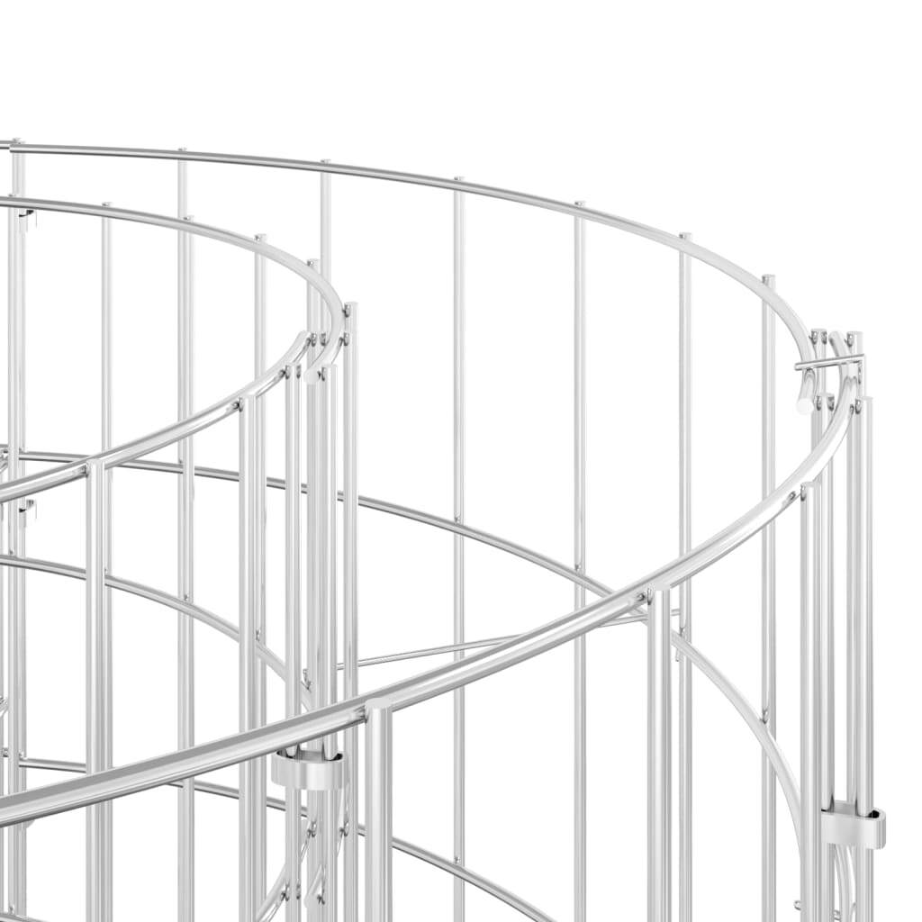 Circular Gabion Pole Galvanized Steel 39.4"x19.7