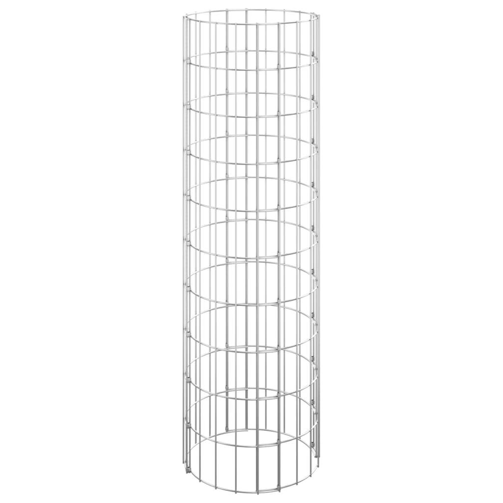 Circular Gabion Raised Beds 3 pcs Galvanized Steel 11.8"x39.4"