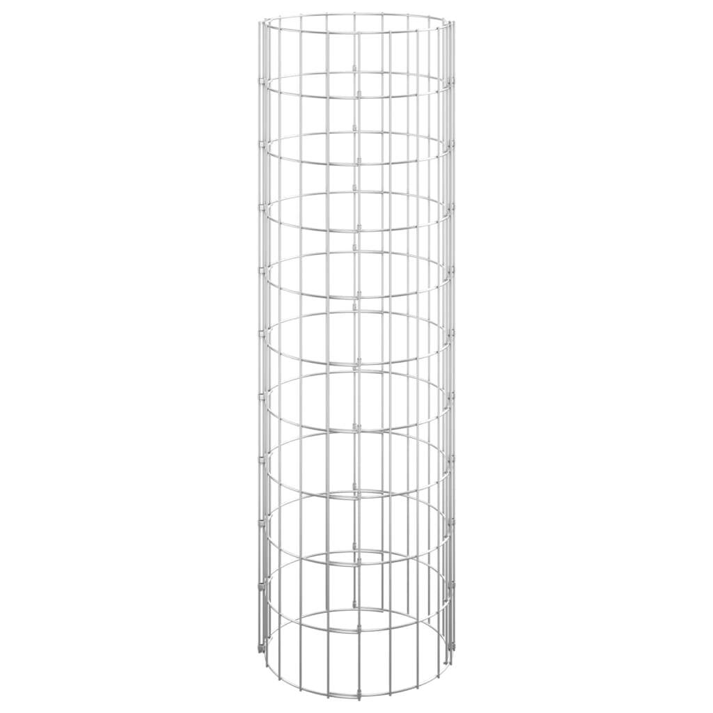 Circular Gabion Raised Beds 3 pcs Galvanized Steel 11.8"x39.4"
