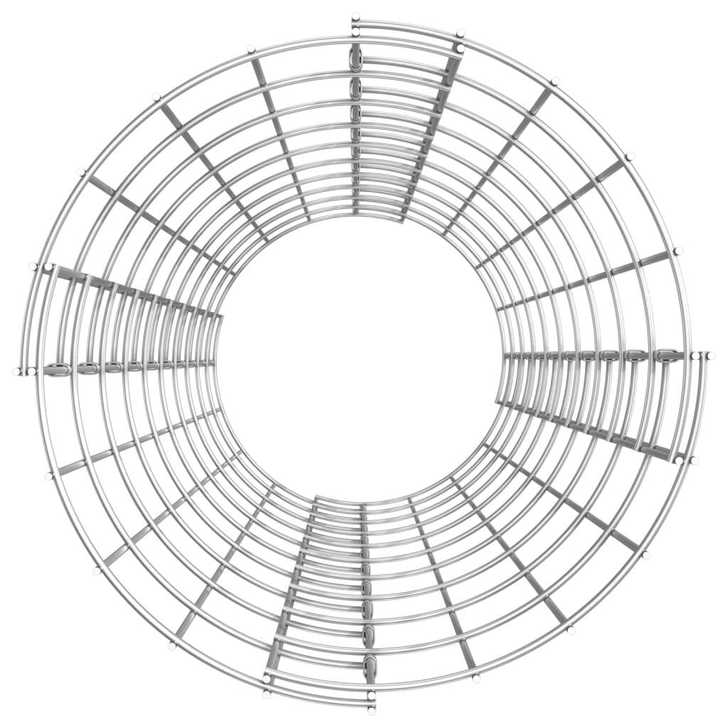 Circular Gabion Raised Beds 3 pcs Galvanized Steel 11.8"x39.4"