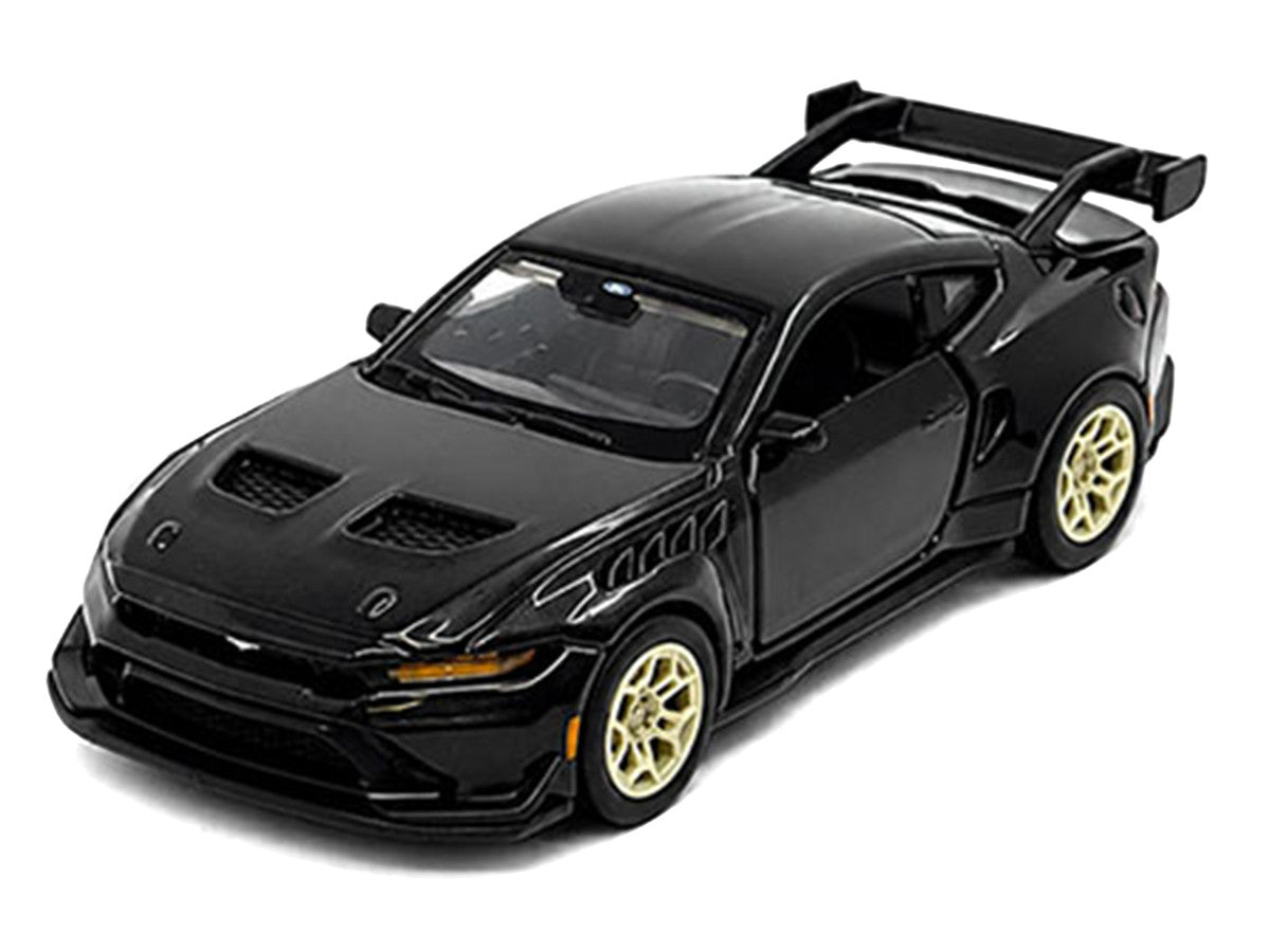 2025 Ford Mustang GTD Black Metallic "Speed Icons" Series 1/64 Diecast Model Car by Maisto