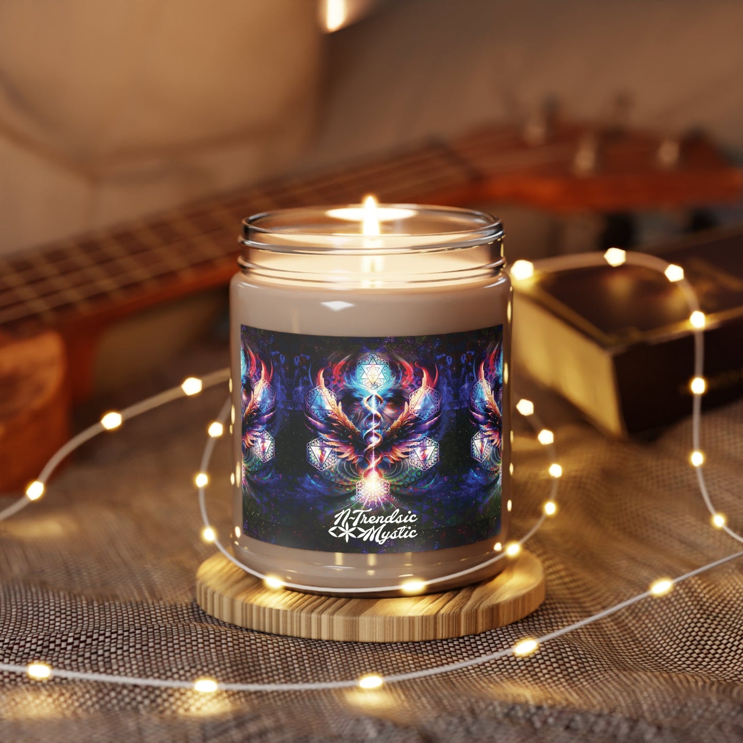 Essence of the All | 9oz Scented Candle with Sacred Geometry Flame
