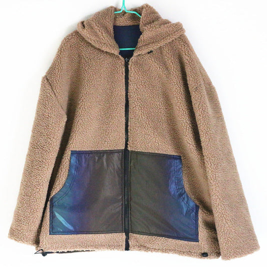 New Double-Sided Wear Colorful Reflective Jacket Men's Warm Jacket