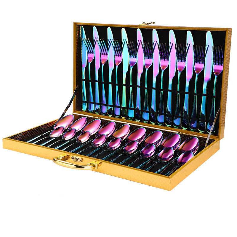 36-Pece Stainless Steel Steak Knife and Fork Set