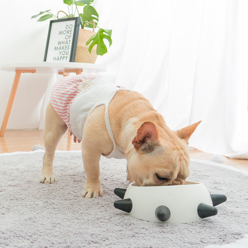 Durable anti slip and anti drop pet dog food bowl