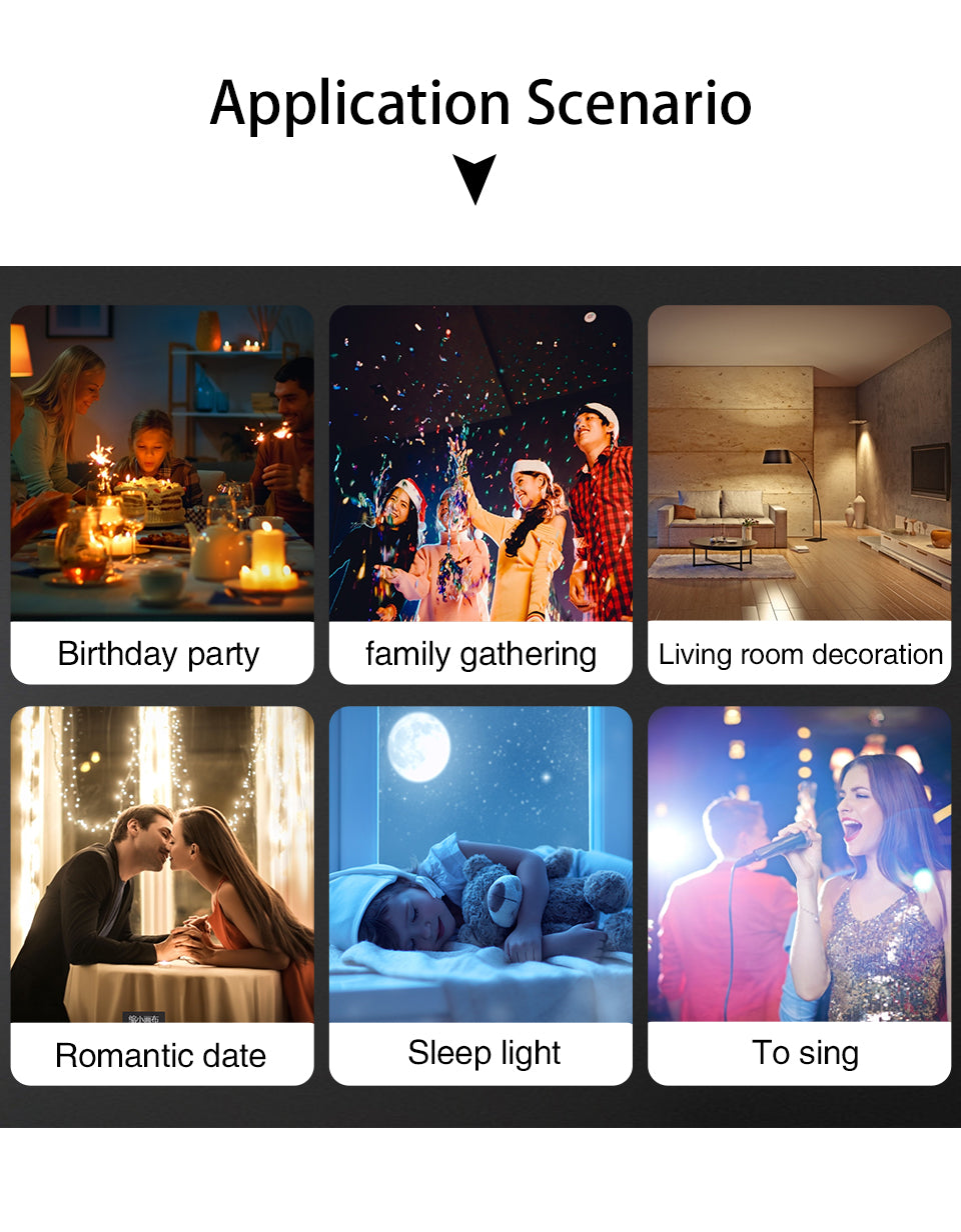 Led Starry Sky Light Rotating Romantic Laser Projection Lamp