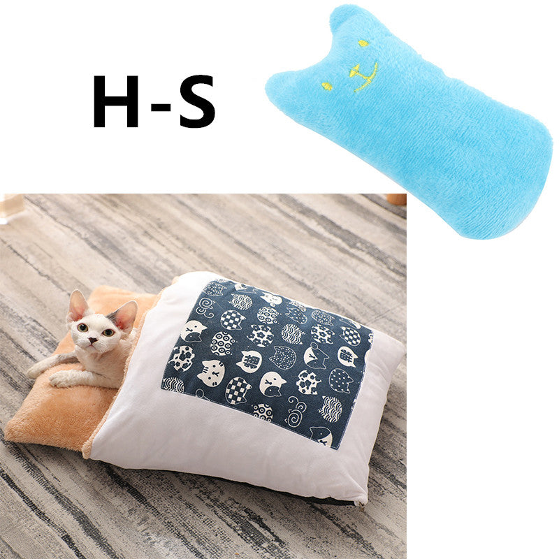 Winter Warm Cat Closed Removable And Washable Quilt