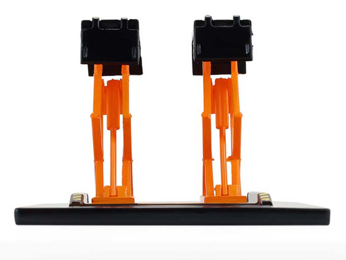 Automotive Double Scissor Lift Black and Orange "Double Scissor Lifts" Series 2 1/64 Diecast Model by Greenlight