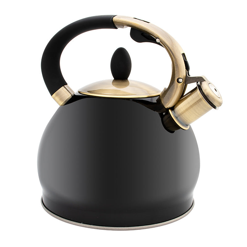 Electroplated Bronze Handle Whistle Kettle Gas Universal