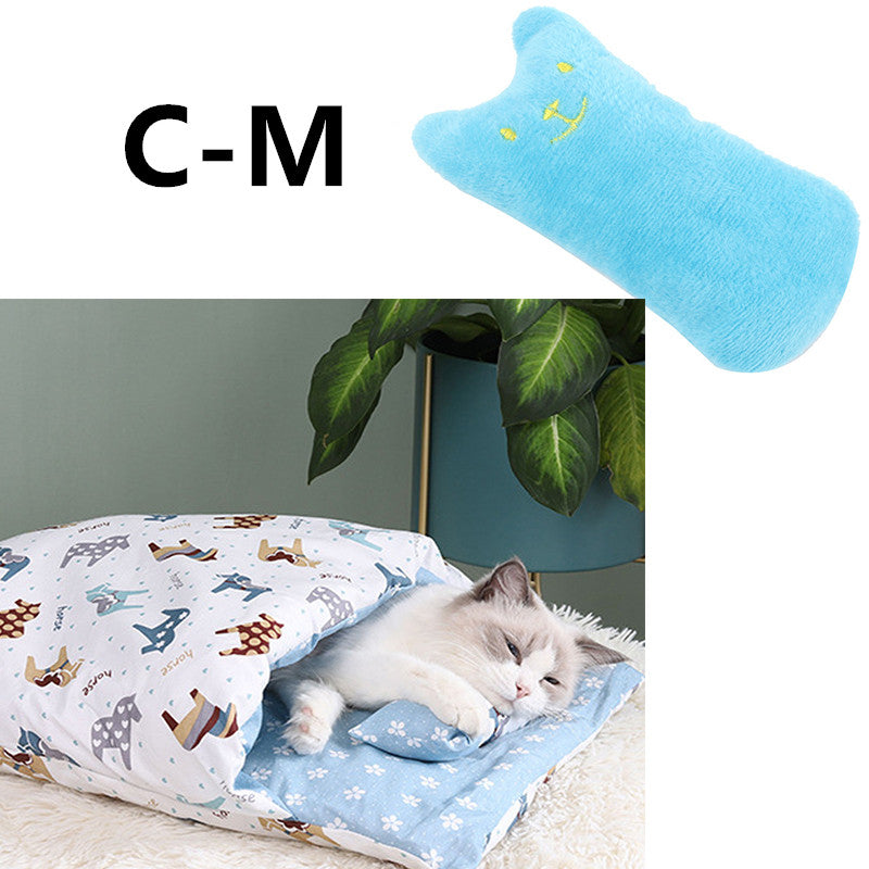 Winter Warm Cat Closed Removable And Washable Quilt
