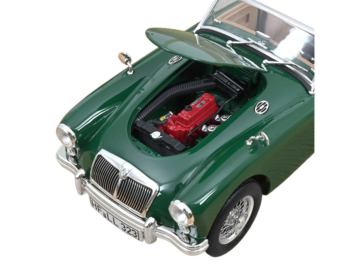 1955 MG MGA Cabriolet British Racing Green 1/18 Diecast Model Car by Norev