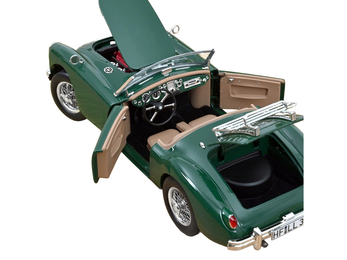 1955 MG MGA Cabriolet British Racing Green 1/18 Diecast Model Car by Norev