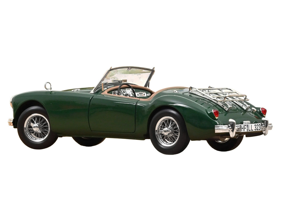 1955 MG MGA Cabriolet British Racing Green 1/18 Diecast Model Car by Norev