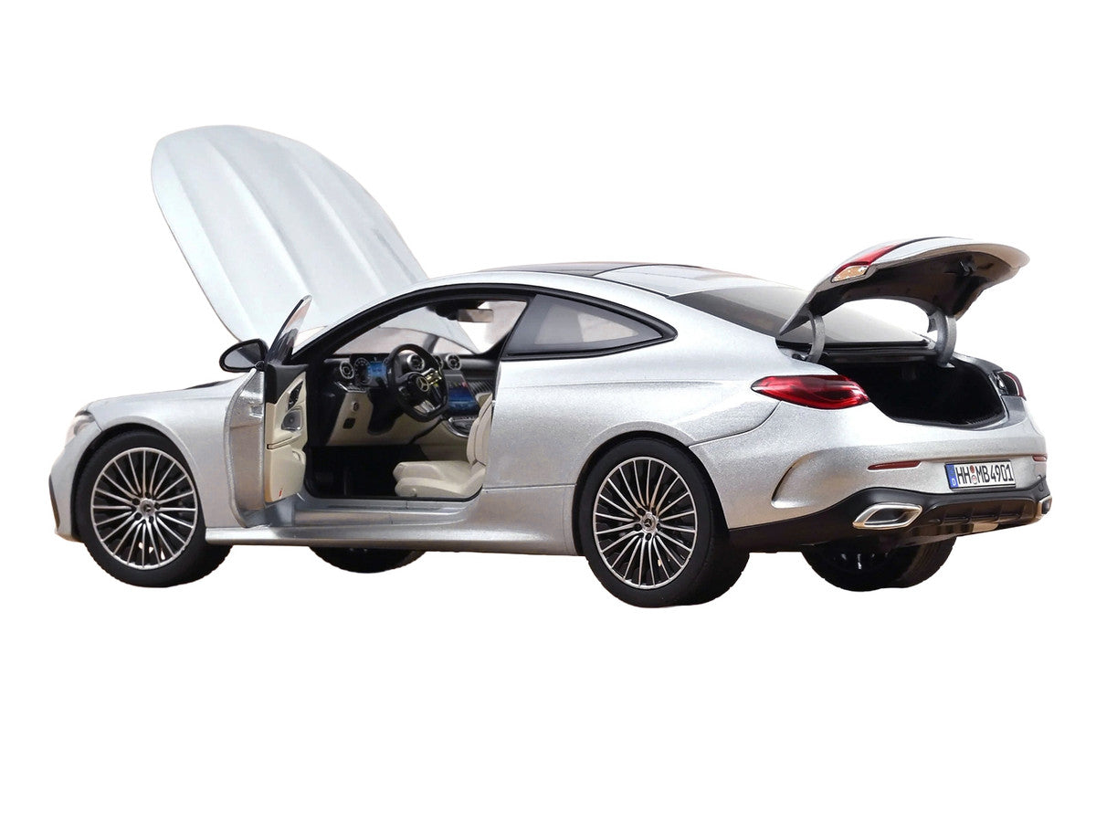 2024 Mercedes-Benz CLE Coupe Hightech Silver Metallic 1/18 Diecast Model Car by Norev