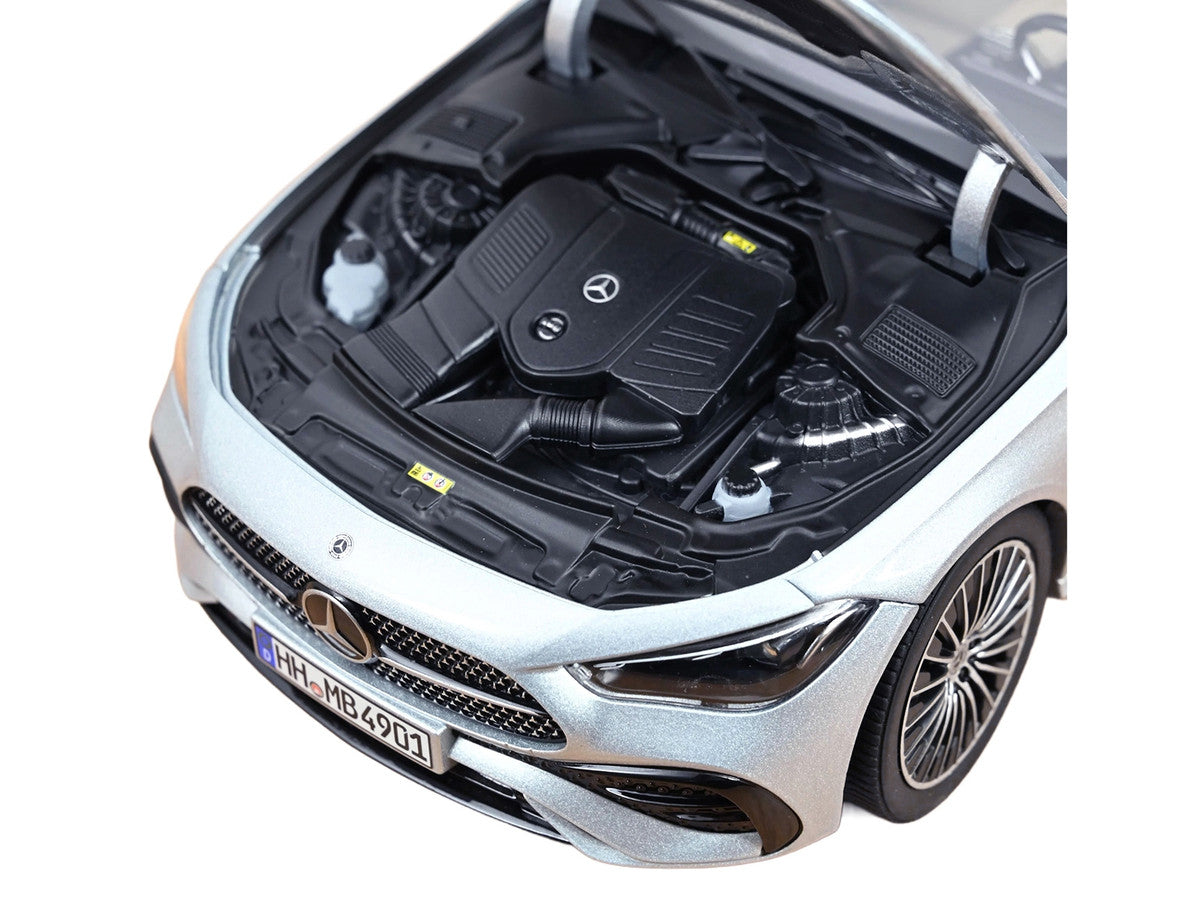 2024 Mercedes-Benz CLE Coupe Hightech Silver Metallic 1/18 Diecast Model Car by Norev