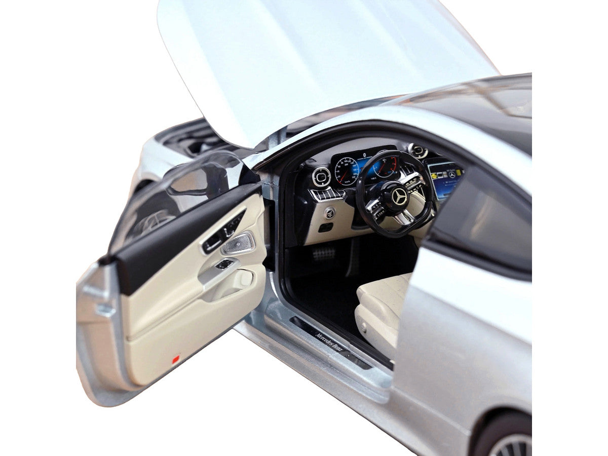 2024 Mercedes-Benz CLE Coupe Hightech Silver Metallic 1/18 Diecast Model Car by Norev