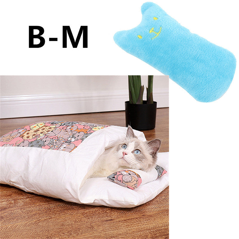Winter Warm Cat Closed Removable And Washable Quilt