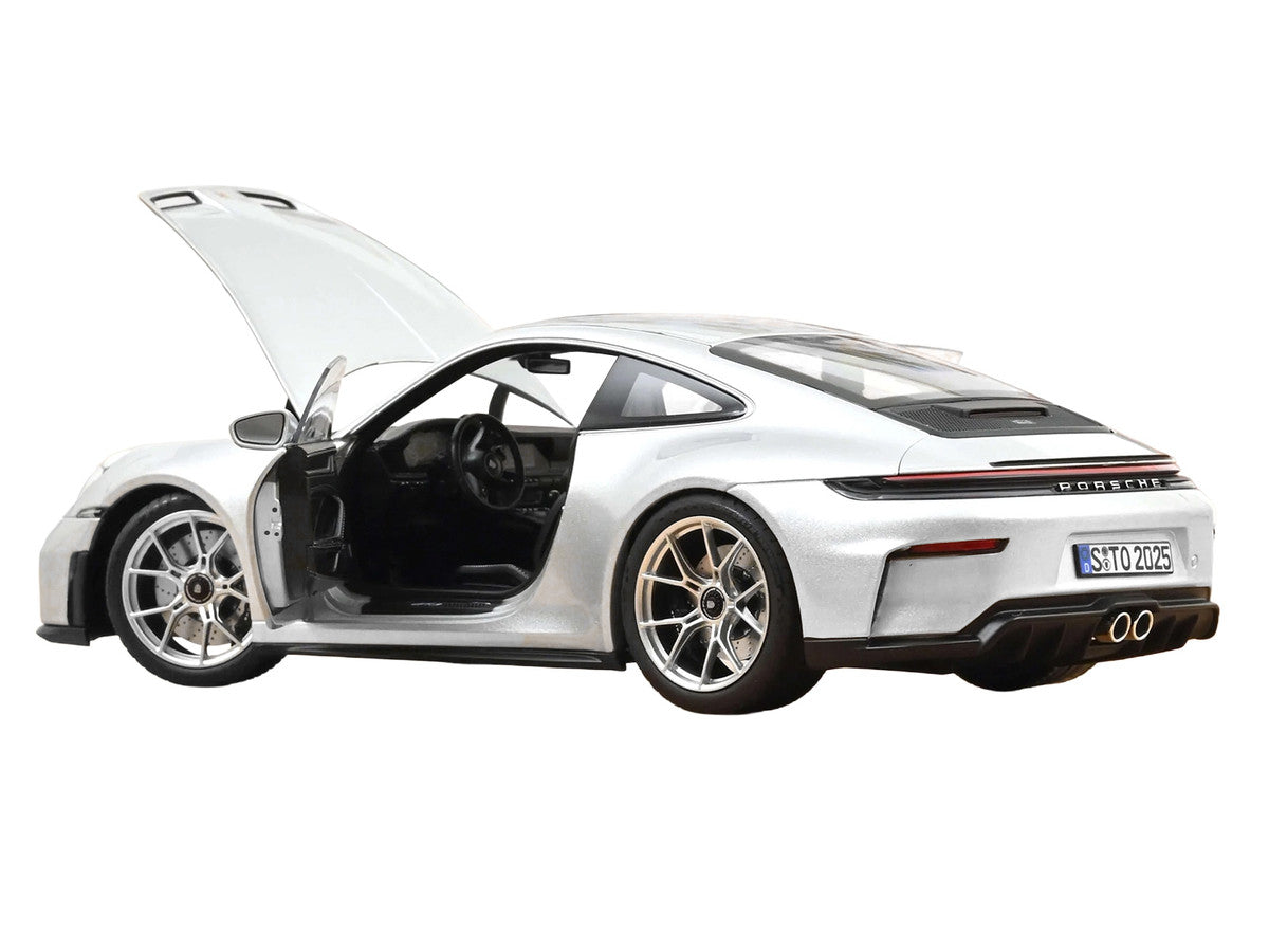2025 Porsche 911 GT3 Touring GT Silver Metallic 1/18 Diecast Model Car by Norev