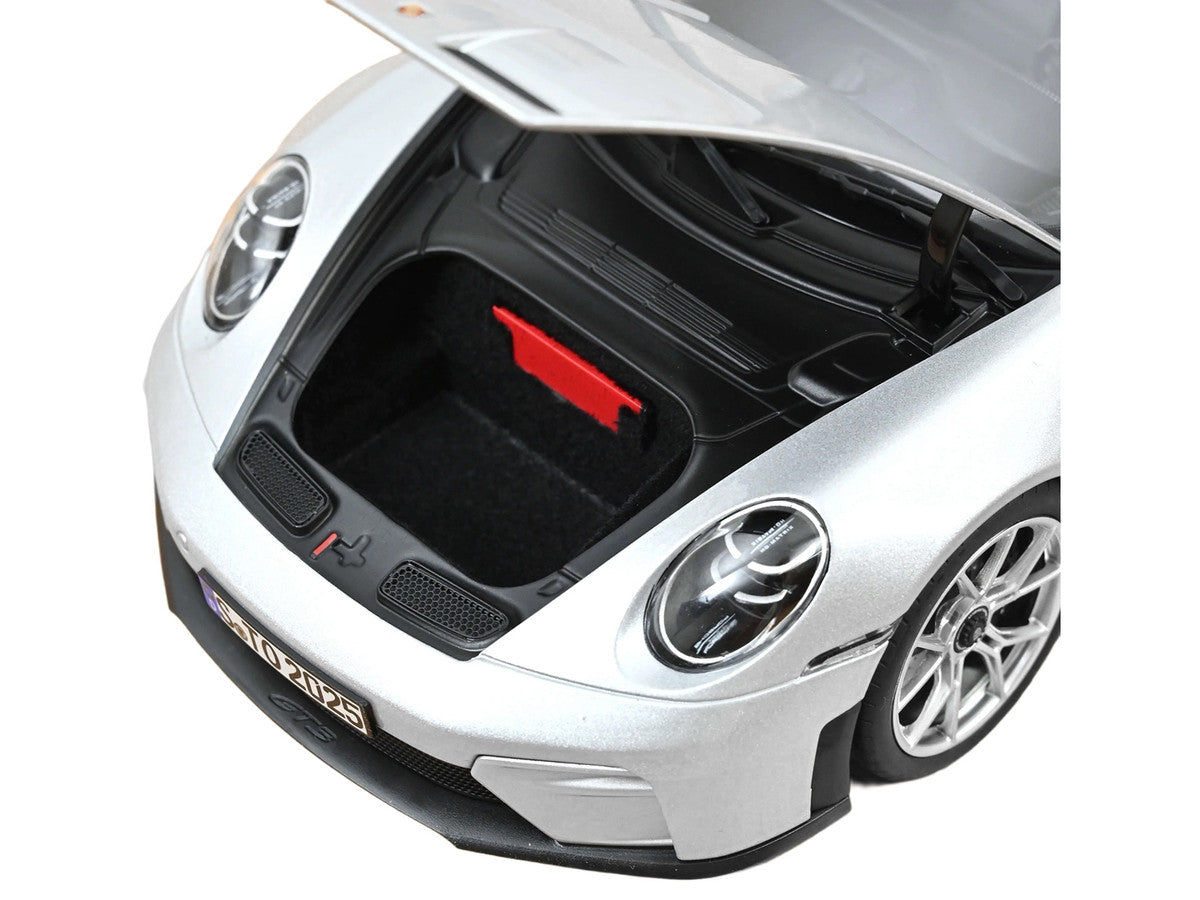 2025 Porsche 911 GT3 Touring GT Silver Metallic 1/18 Diecast Model Car by Norev