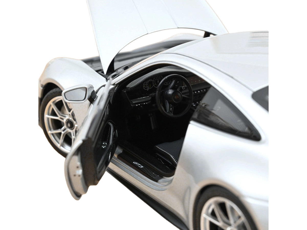2025 Porsche 911 GT3 Touring GT Silver Metallic 1/18 Diecast Model Car by Norev