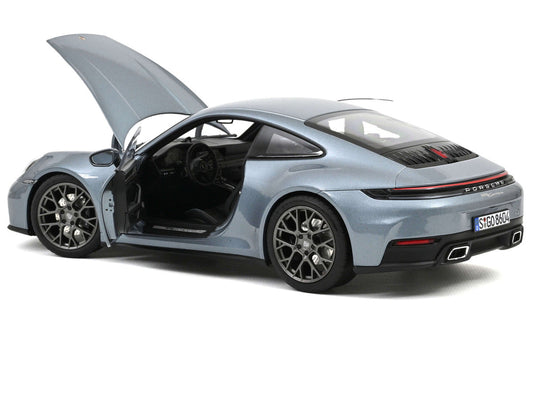 2024 Porsche 911 Carrera Polar Silver Metallic 1/18 Diecast Model Car by Norev