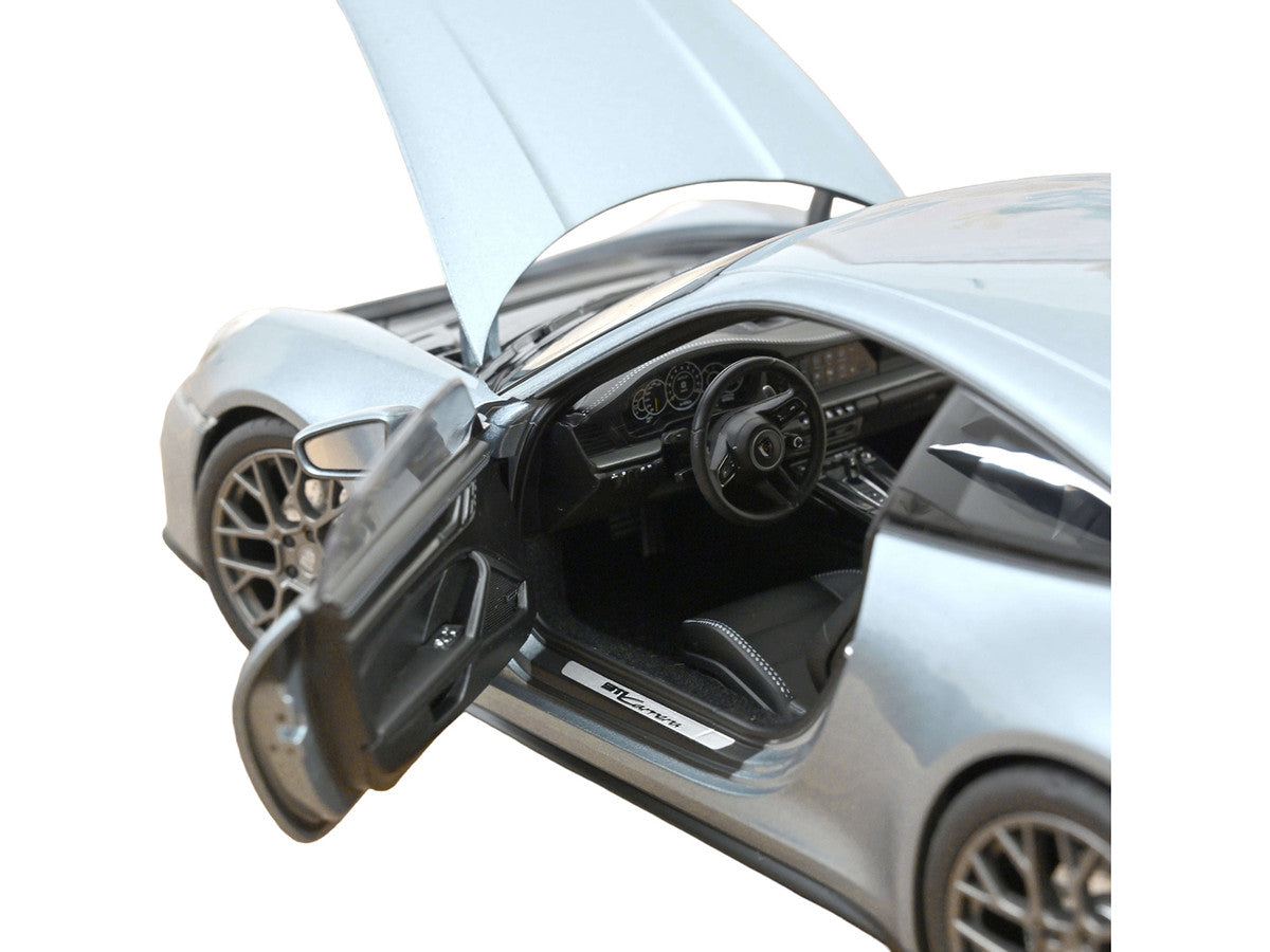 2024 Porsche 911 Carrera Polar Silver Metallic 1/18 Diecast Model Car by Norev