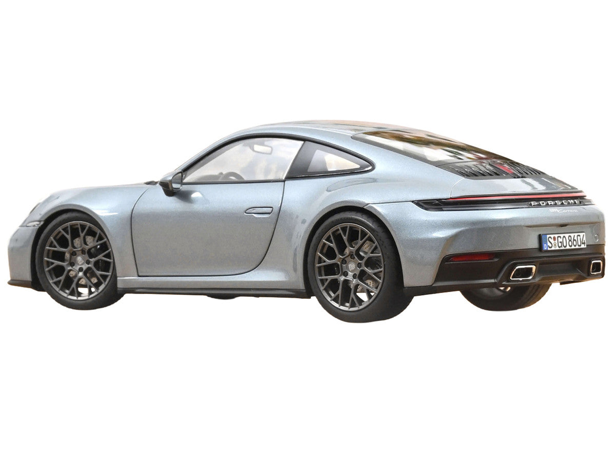 2024 Porsche 911 Carrera Polar Silver Metallic 1/18 Diecast Model Car by Norev