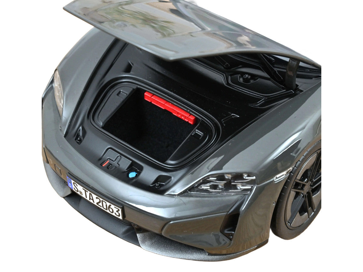 2024 Porsche Taycan Turbo S Slate Gray Neo 1/18 Diecast Model Car by Norev
