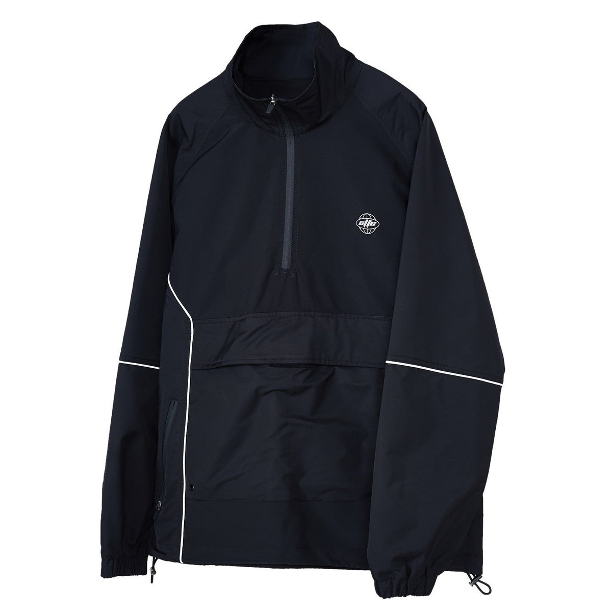 reflective half zipper jacket