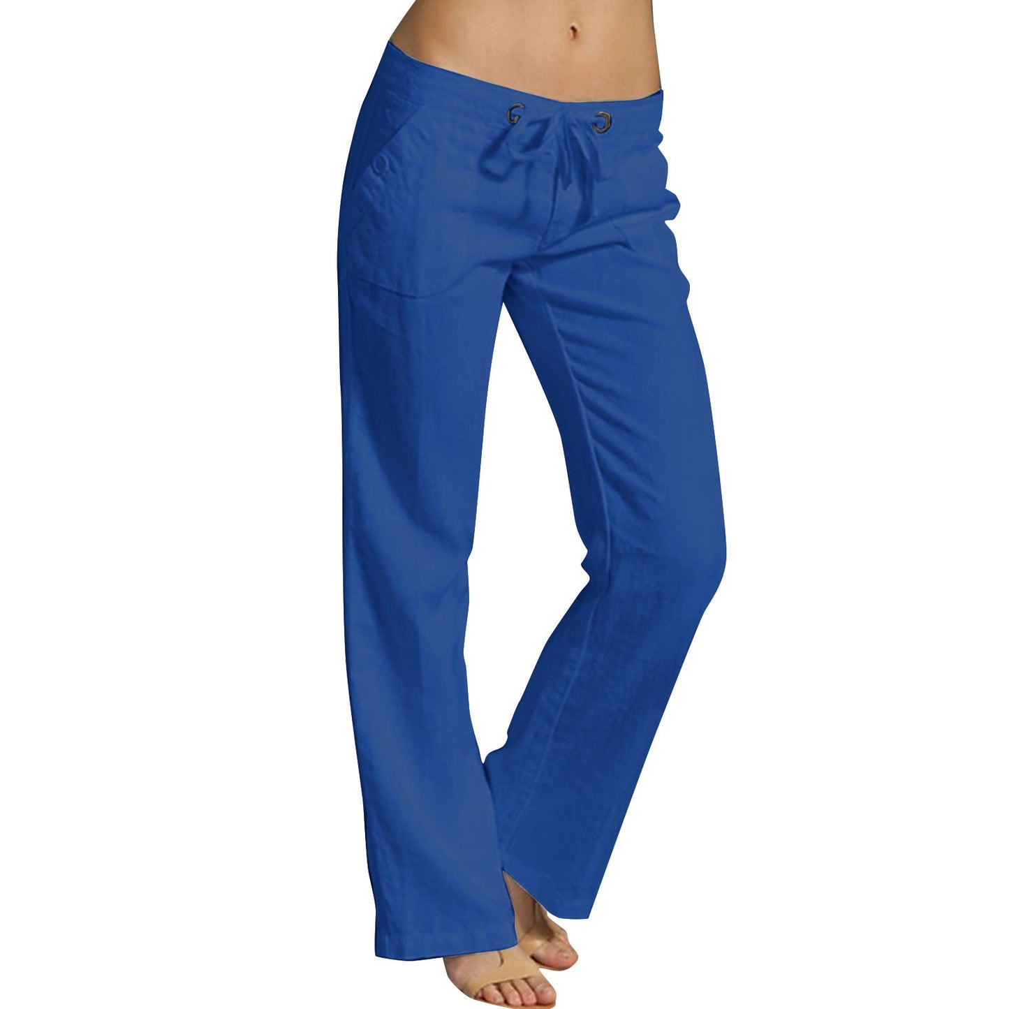 European And American-style Solid-color Womens Loose Casual Pants Womens Trousers
