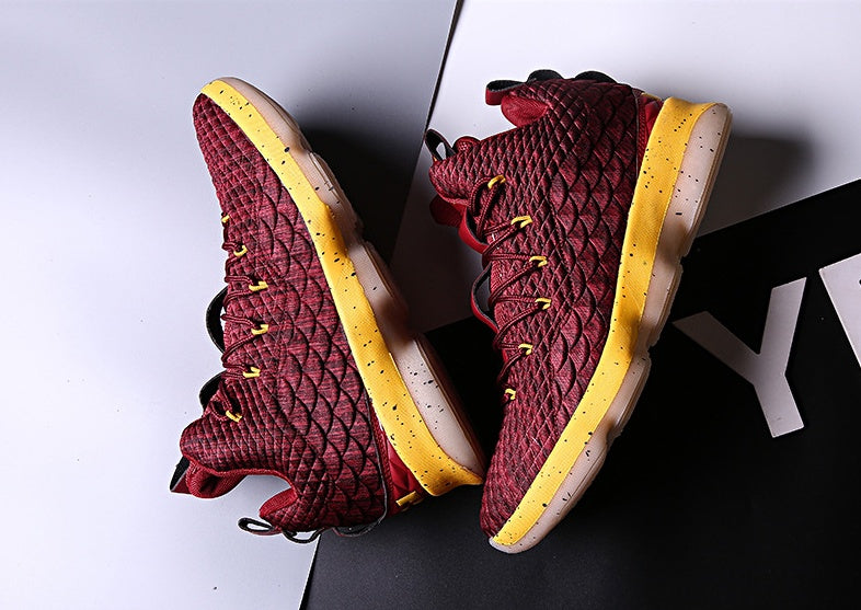 Shock-absorbing large size basketball shoes high to help outdoor sports shoes