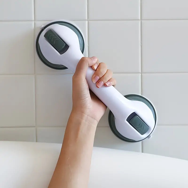 Bathroom Handrail With Vacuum Sucker For Safety Support