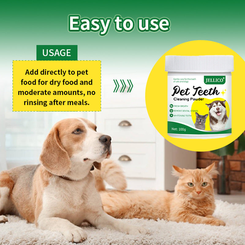 Teeth Cleaning Powder Oral Cleaning Smelly Dog Edible Teeth Cleaning Stone Tooth Cleaning Powder