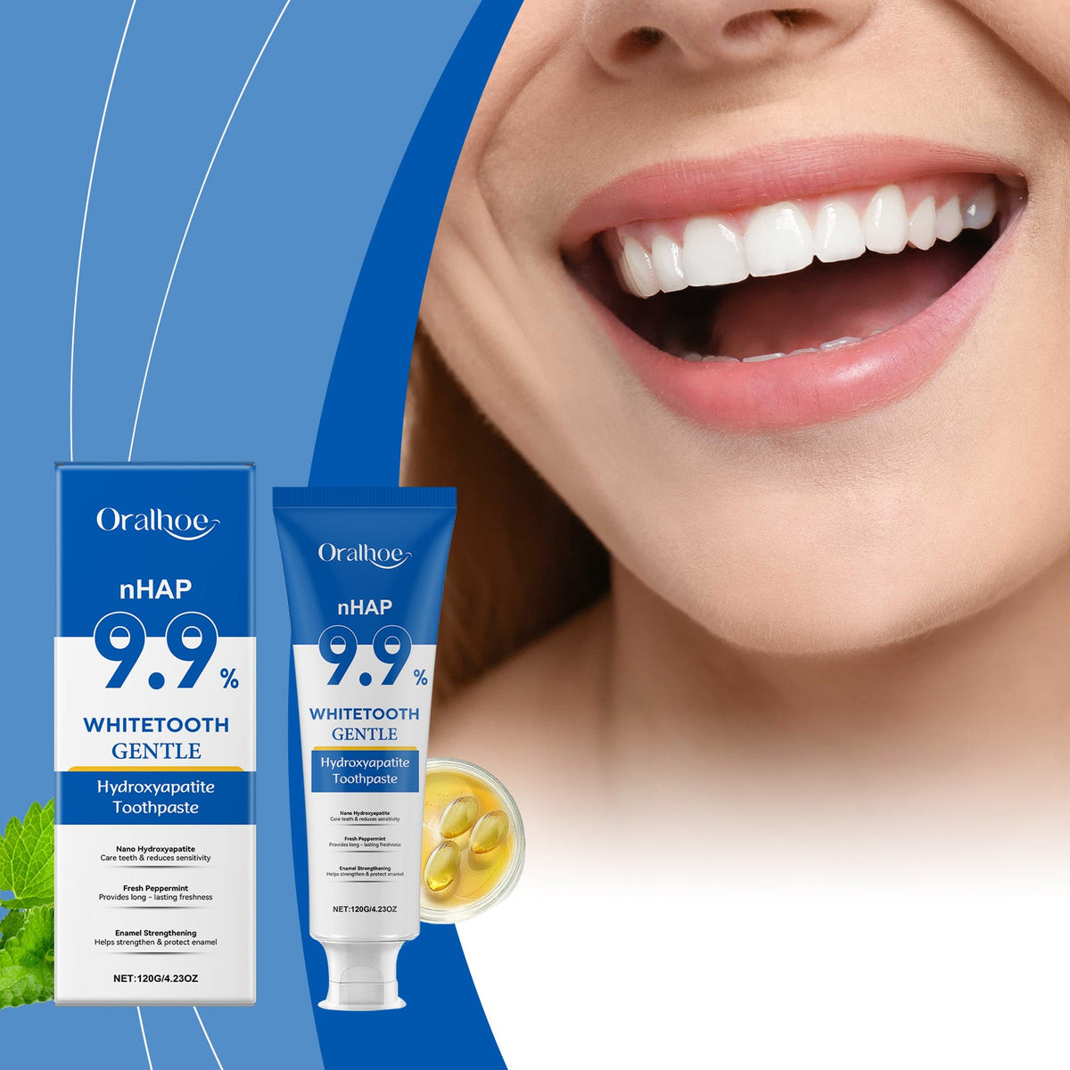 Gentle Mint Whitening Toothpaste 120g  1box