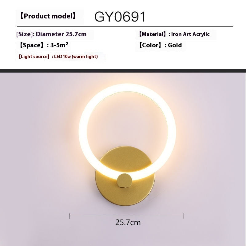 Creative Wall Lamp Simple Modern Bedroom Bedside Lamp