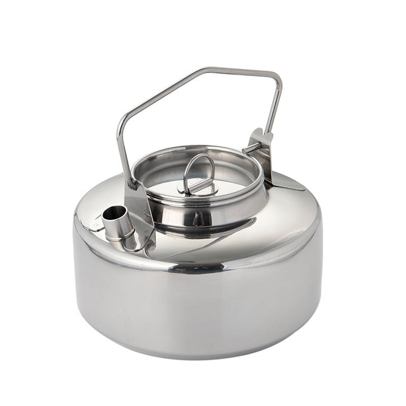 Outdoor Self-driving Camping Stainless Steel Kettle