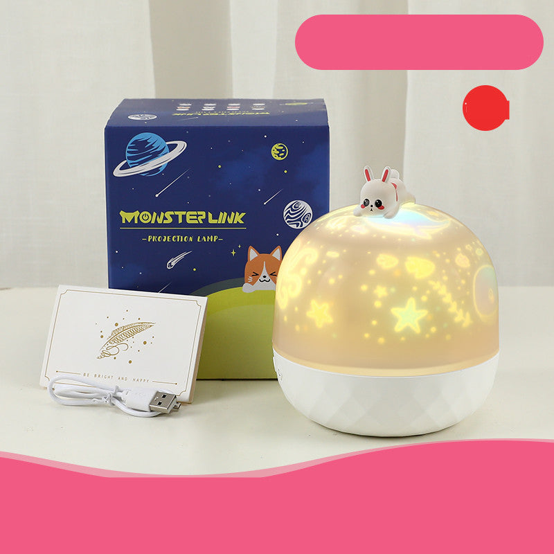 Children's Bedroom Dream Rotating Gypsophila Projection Lamp