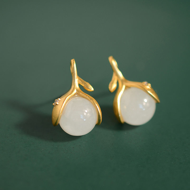 Delicate Dainty And Minimalist Flower Bud Earrings