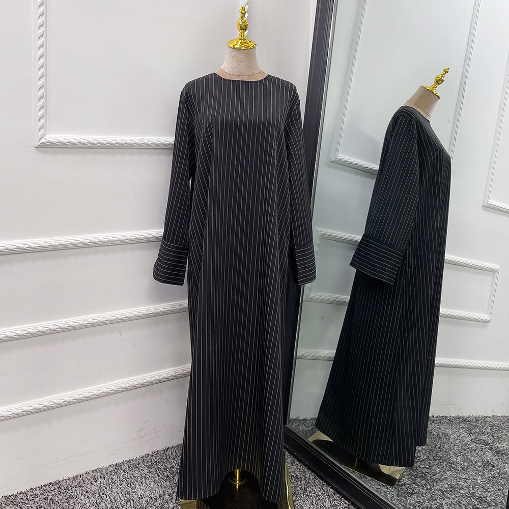 Middle East Stripe Tunneled Dress Women